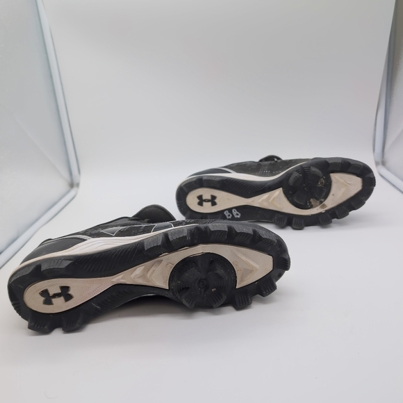 Under Armour sz 11 Women's Glyde Softball Cleats Black White ART NO.1233552-011 - Picture 8 of 11